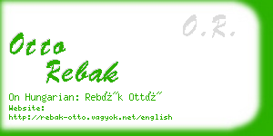 otto rebak business card